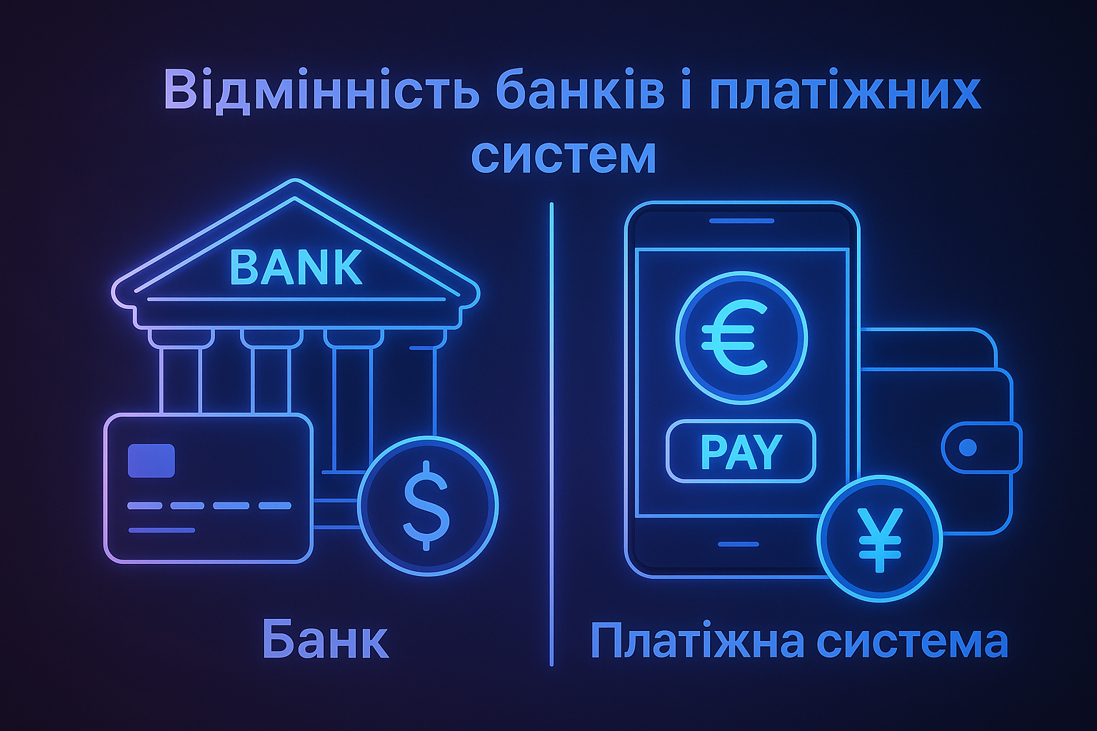 differences between banks and payment systems