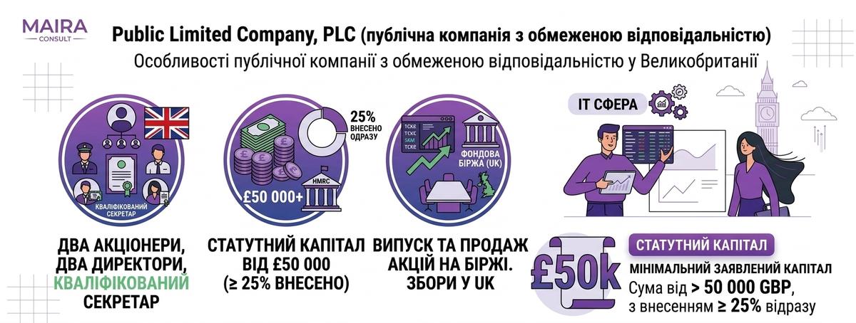 PLC для IT-компании в Великобритании