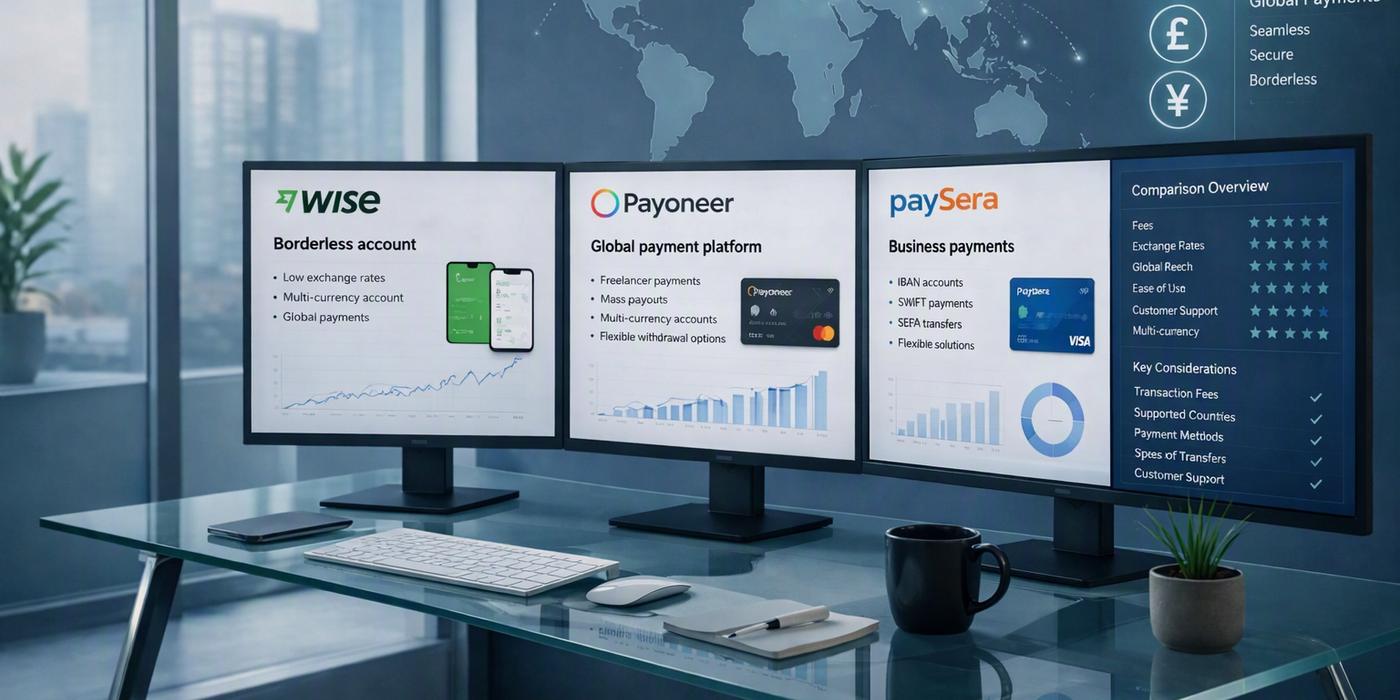 Як налаштувати оплату послуг через Wise, Payoneer або Paysera?