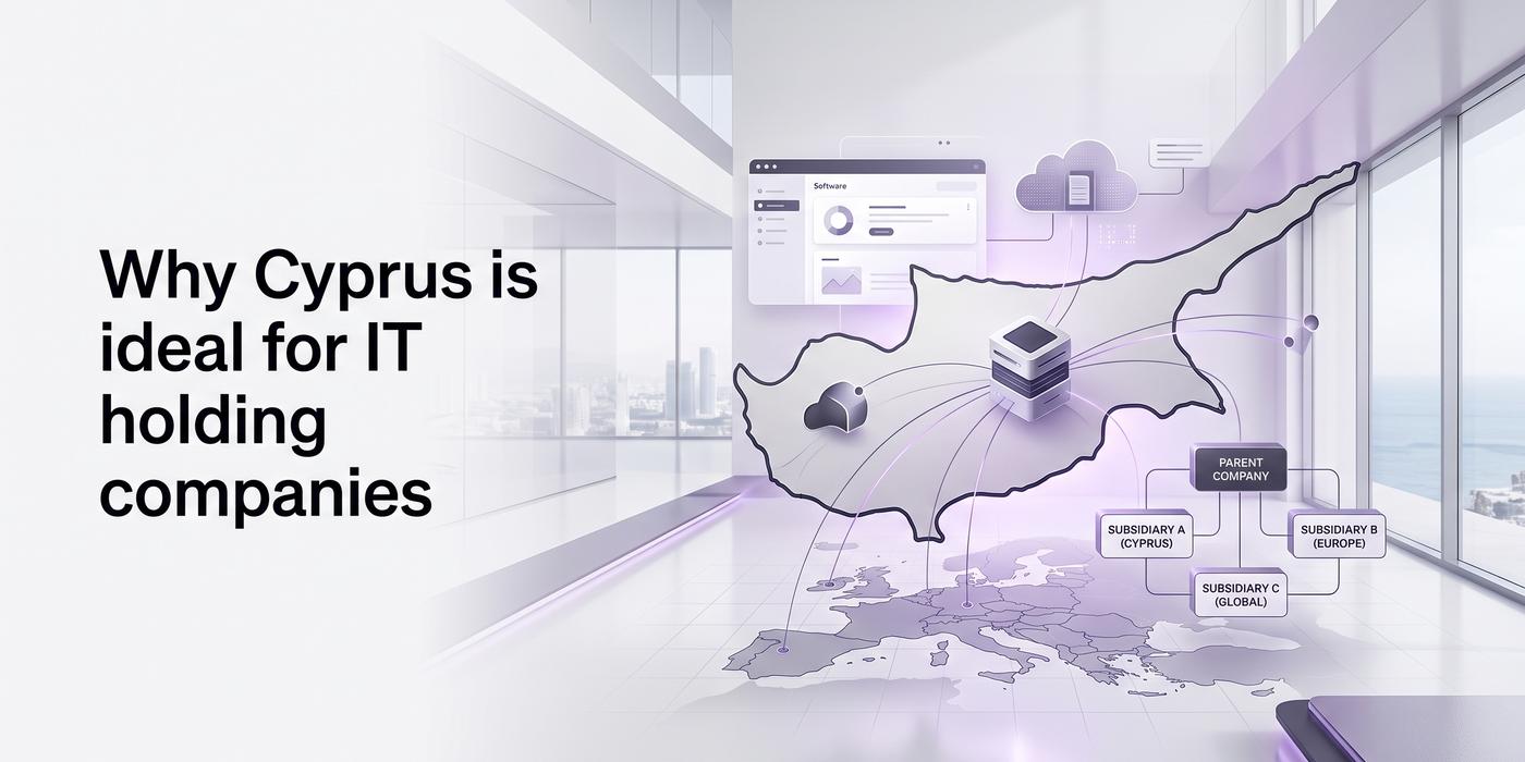 Why is Cyprus ideal for IT holding companies?